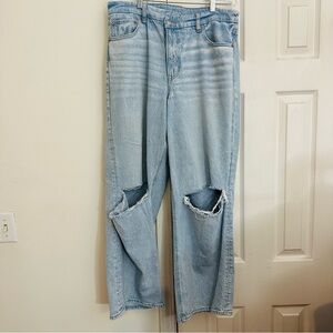 American Eagle Curvy Super Hi Rise Baggy Straight